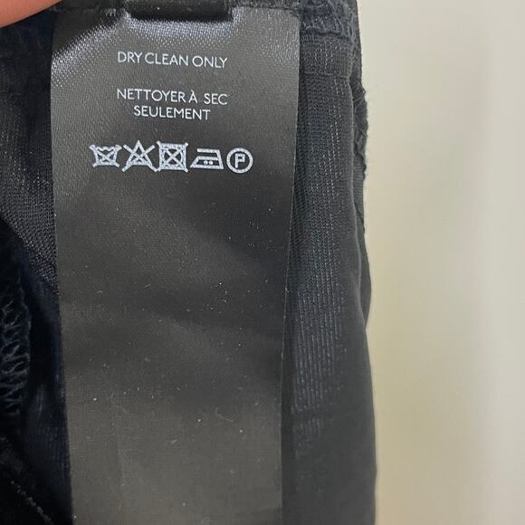 Free People Black Velvet Size S Wide Leg Drawstring Back Boho Weekender Overalls - Picture 11 of 12